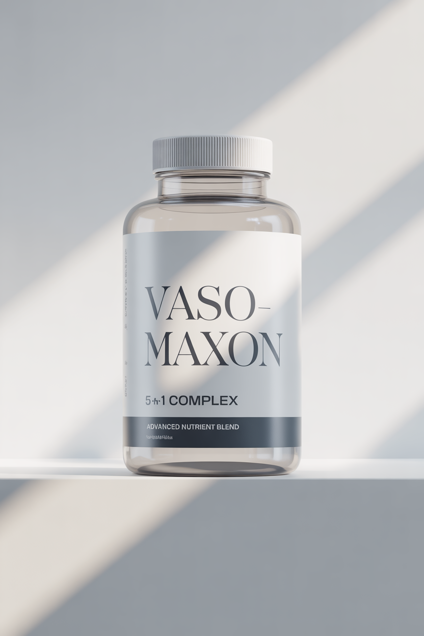 Vasomaxon 5-in-1 complex supplement bottle